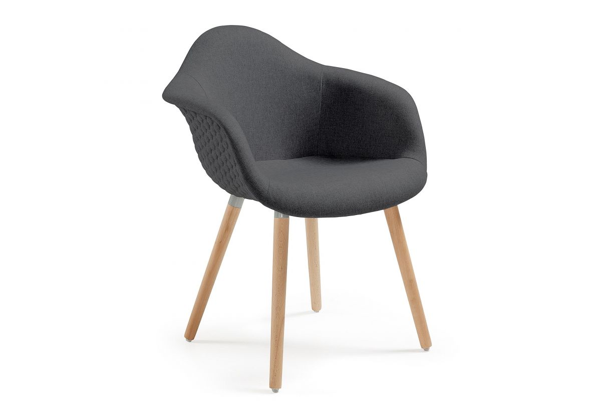 CHAISE KEVYA GRIS FONCE