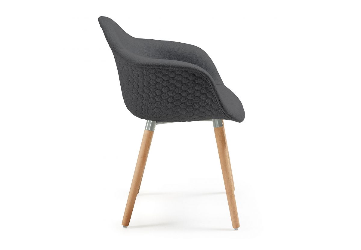 CHAISE KEVYA GRIS FONCE