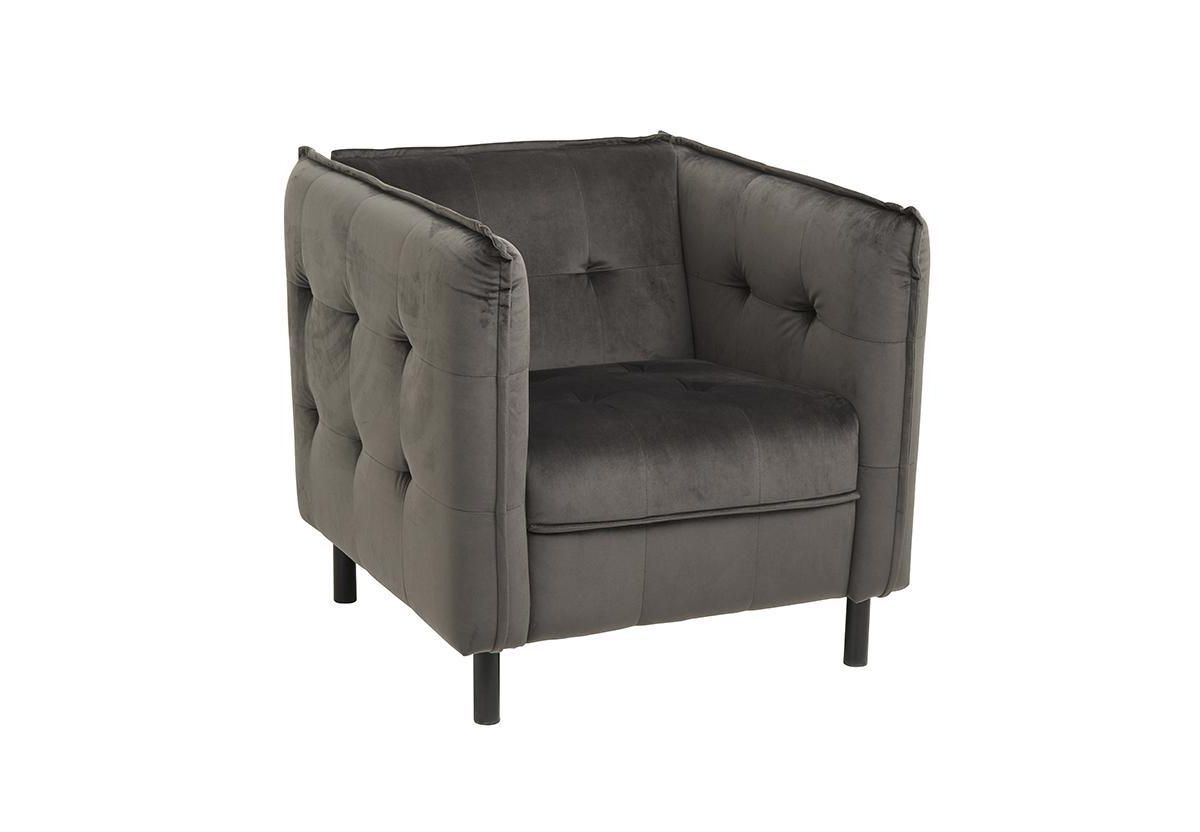 FAUTEUIL LOUNGE VELOURS