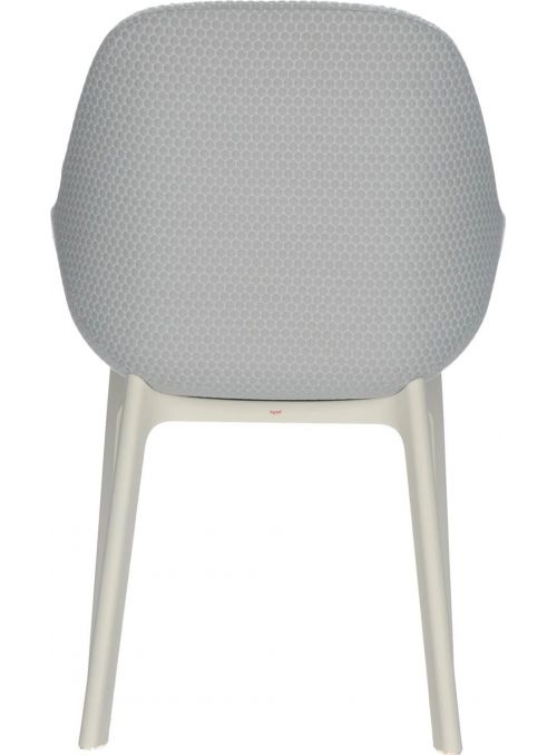 CHAISE CLAP BLANC ET GRIS