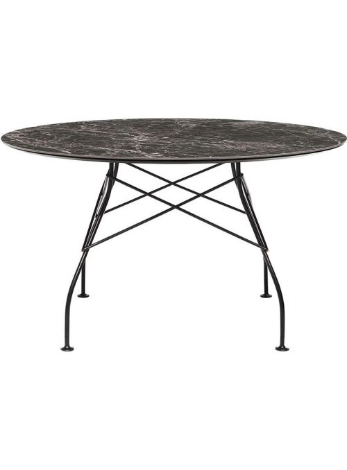 TABLE GLOSSY MARBLE BROWN...