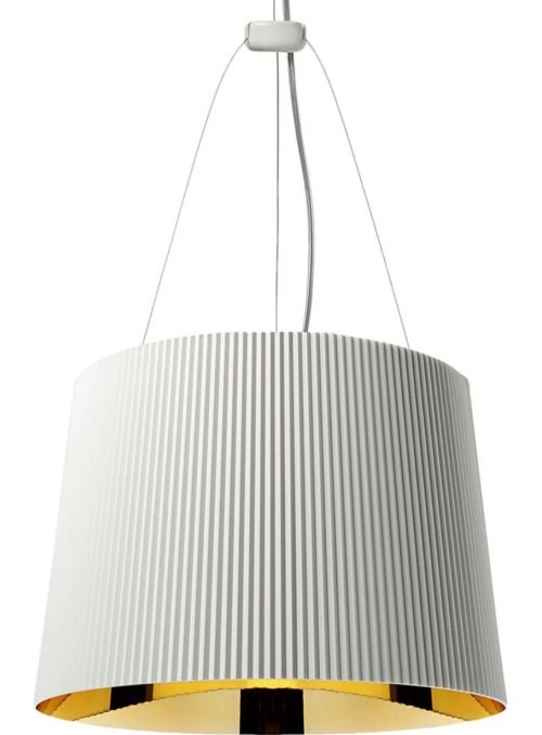 SUSPENSION GE BLANC ET OR