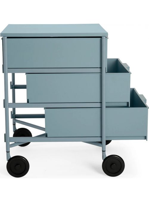 RANGEMENT MOBIL MAT BLEU CLAIR