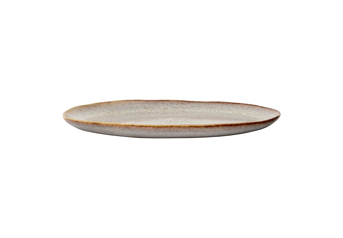Assiette à dessert Sandrine - Gris clair, beige