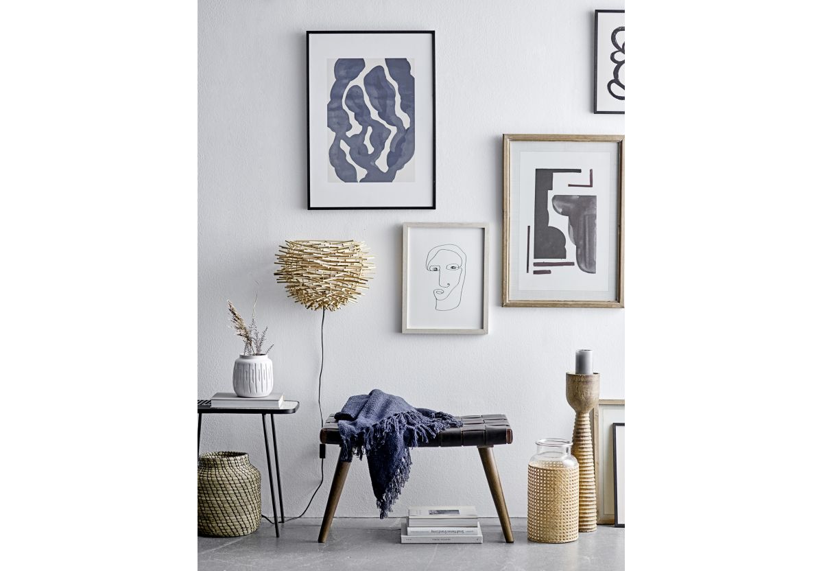 Bougie décorative 15cm - Gris clair