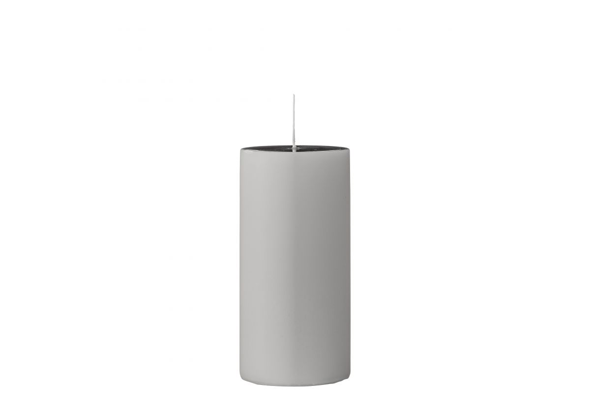 Bougie décorative 15cm - Gris clair